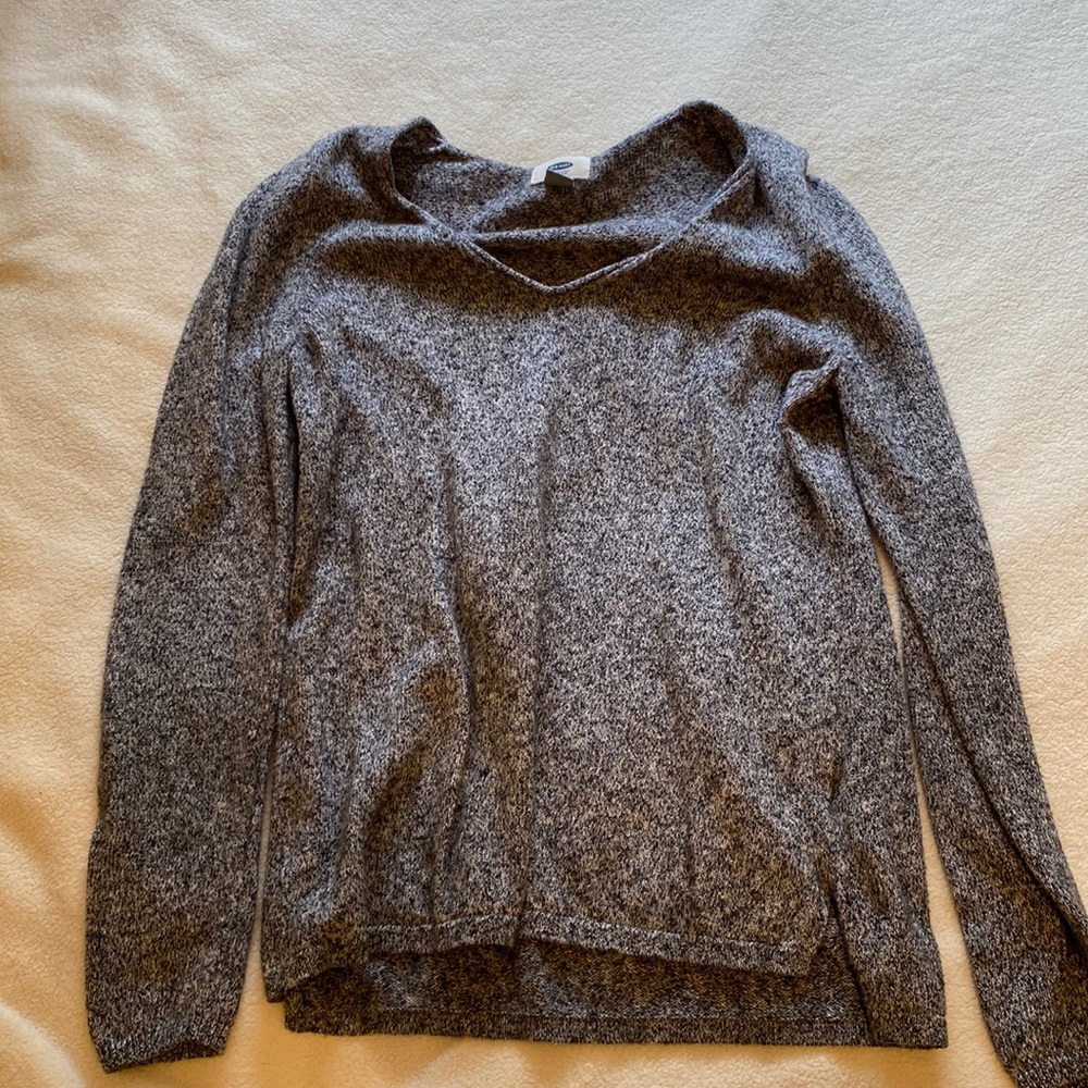 black and white sweater